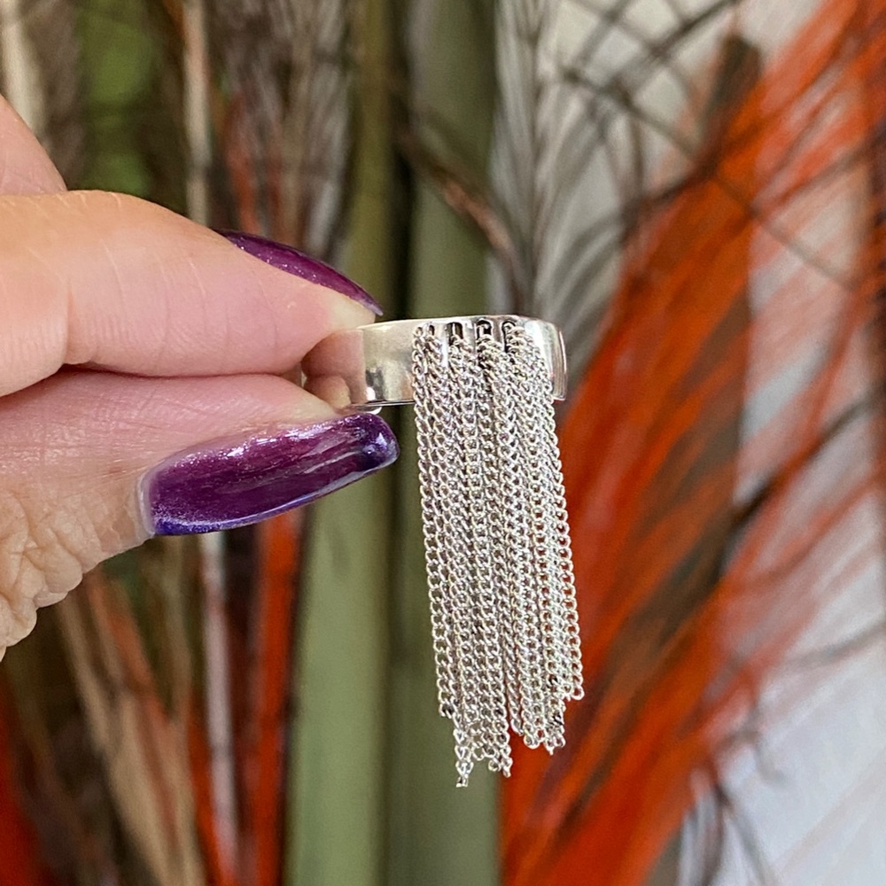 S925 Silver Open Ring,Silver Adjustable Ring,Tass… - image 6